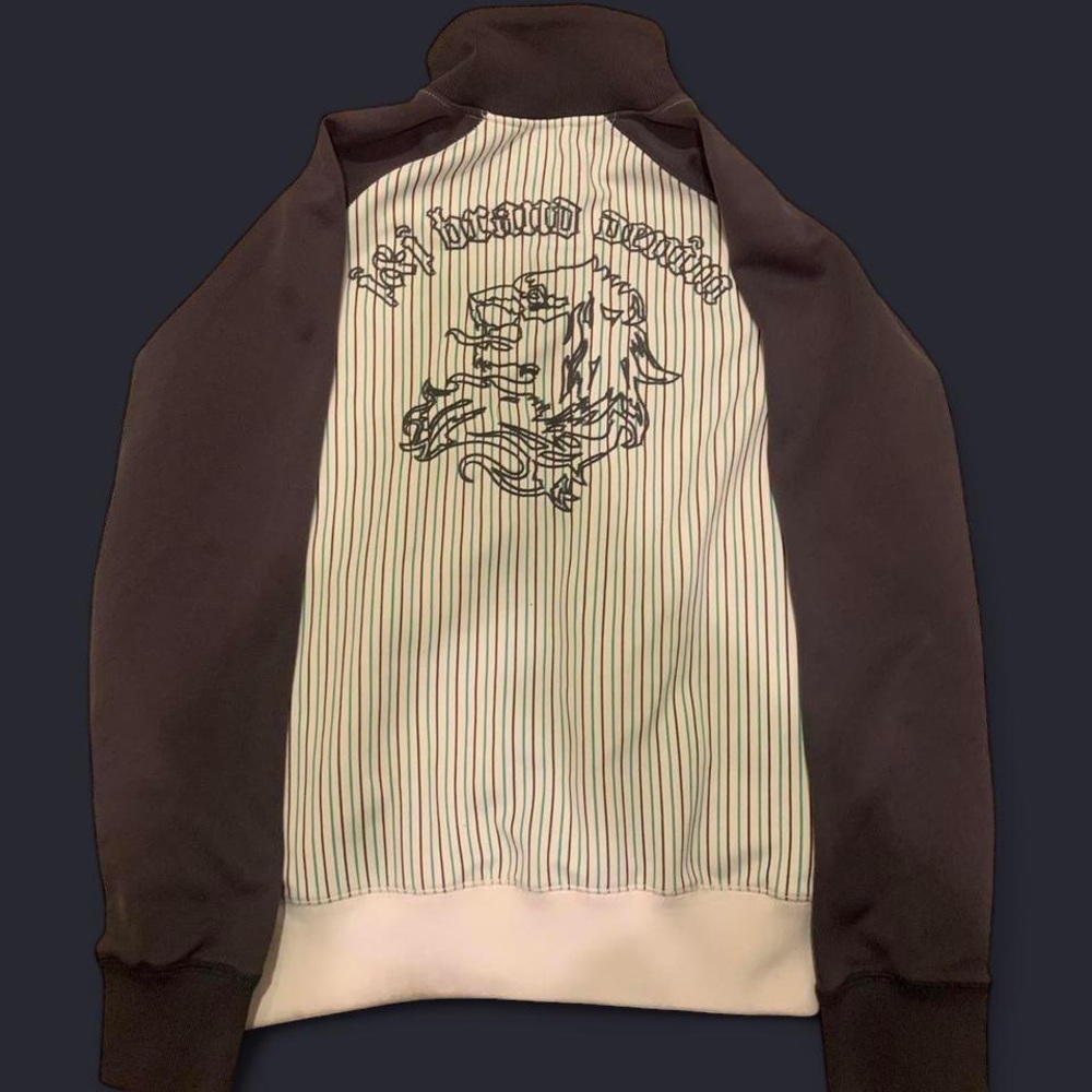 Jack & Jones Black and White Bomber Jacket with Crest Design